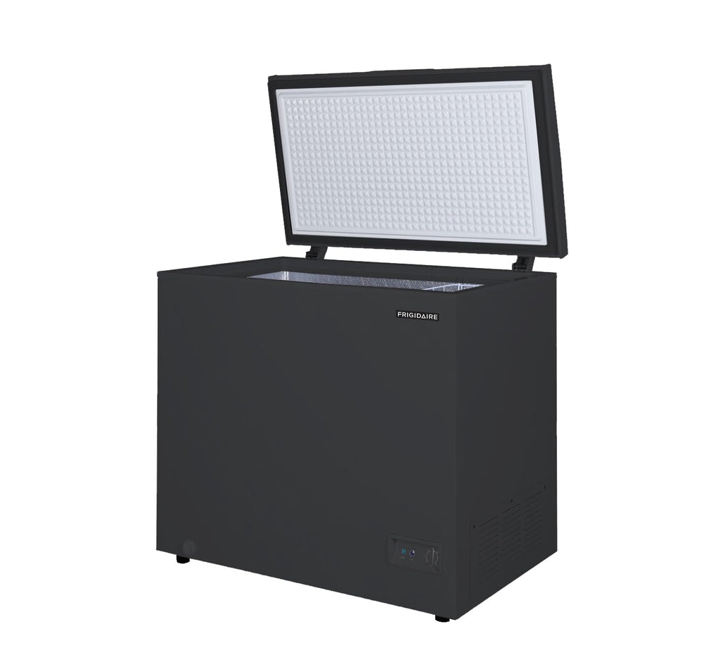 FRIGIDAIRE EFRF5003-BLACK Chest Deep Freezer-Garage-Ready, 5.0 Cu. Ft. Capacity, Black-Adjustable Thermostat-Removable Vinyl Coated Wire Basket-Easy Defrost Drain Jansha Store