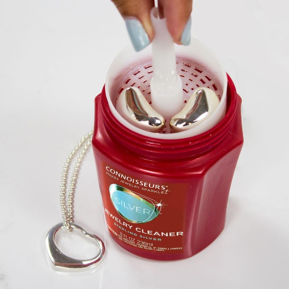 CONNOISSEURS Premium Edition Jewelry Cleaner, Value Size 9.6oz - Pick from Fine, Silver or Delicate Jewelry Cleaner Jansha Store