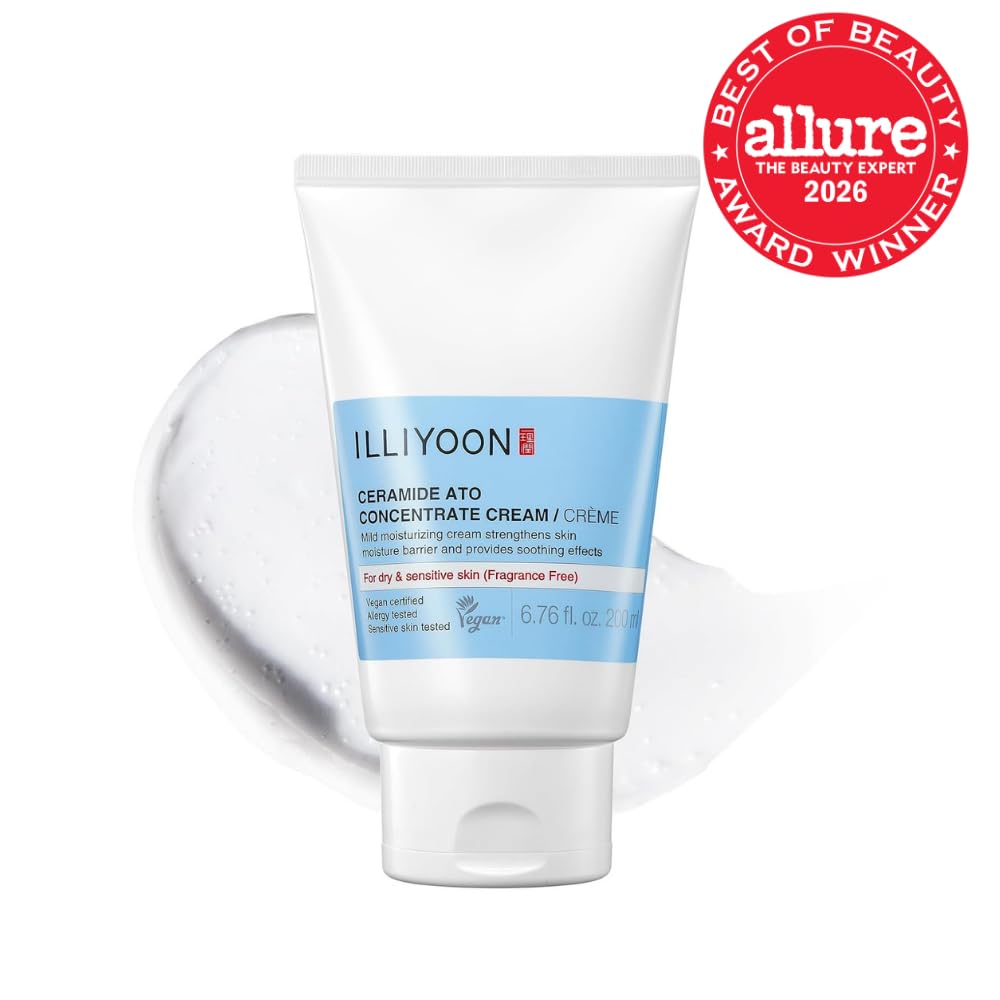 Illiyoon Ceramide Ato Lotion | Lightweight Moisturizer for Dry & Sensitive Skin, Barrier Repair for Face and Body, Mild for Babies, Vegan Certified, Korean Skincare, 2.29 fl.oz. Jansha Store