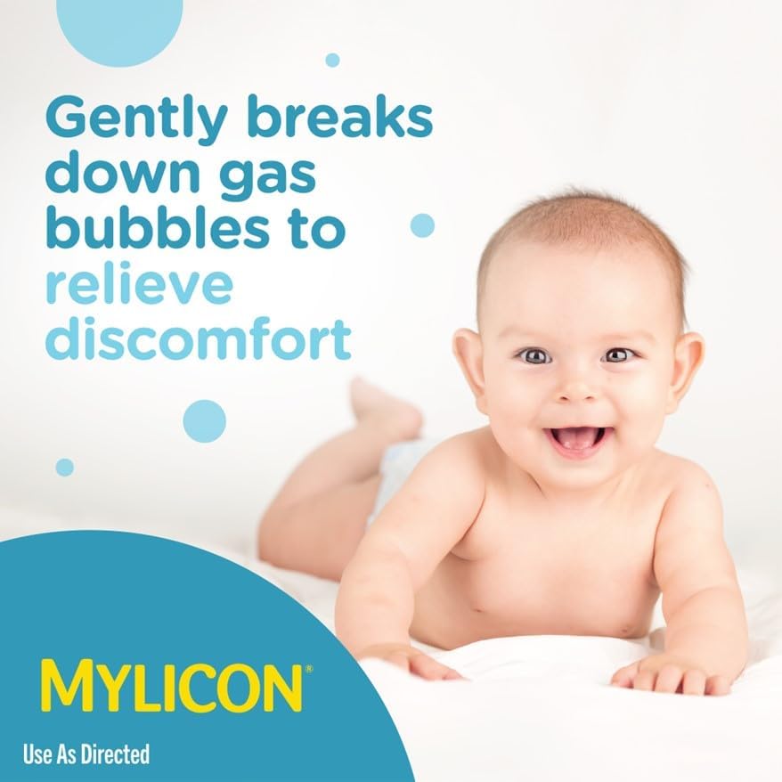 MYLICON Gas Relief Drops for Infants & Babies, Dye Free Formula, 0.5 Fl Oz. Jansha Store