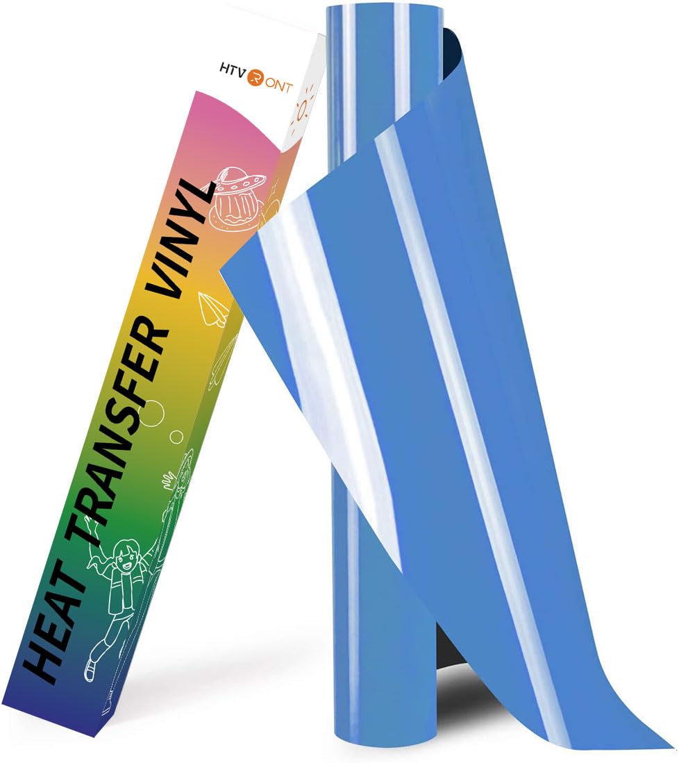 HTVRONT HTV Roll Heat Transfer Vinyl - 12" x 8ft White HTV Vinyl for Shirts Jansha Store