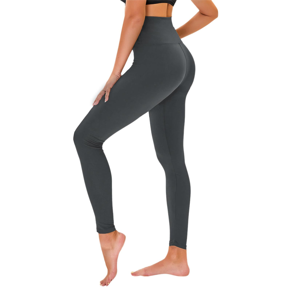 TNNZEET High Waisted Leggings for Women - No See Through Tummy Control Cycling Workout Yoga Pants with Pockets Reg & Plus Jansha Store