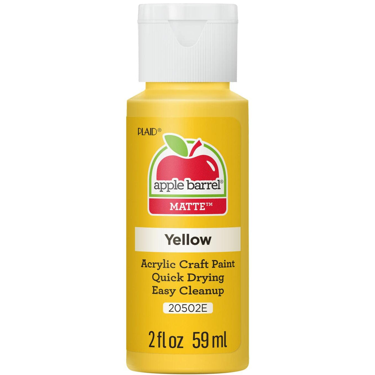Apple Barrel Acrylic Paint in Assorted Colors (2 Ounce), 20503 White Jansha Store