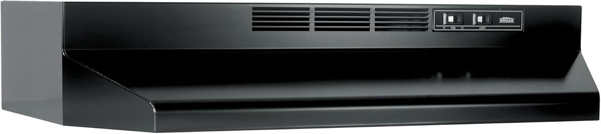 Broan-NuTone 413023 Ductless Range Hood Insert with Light, Exhaust Fan for Under Cabinet, 30-Inch, Black Jansha Store
