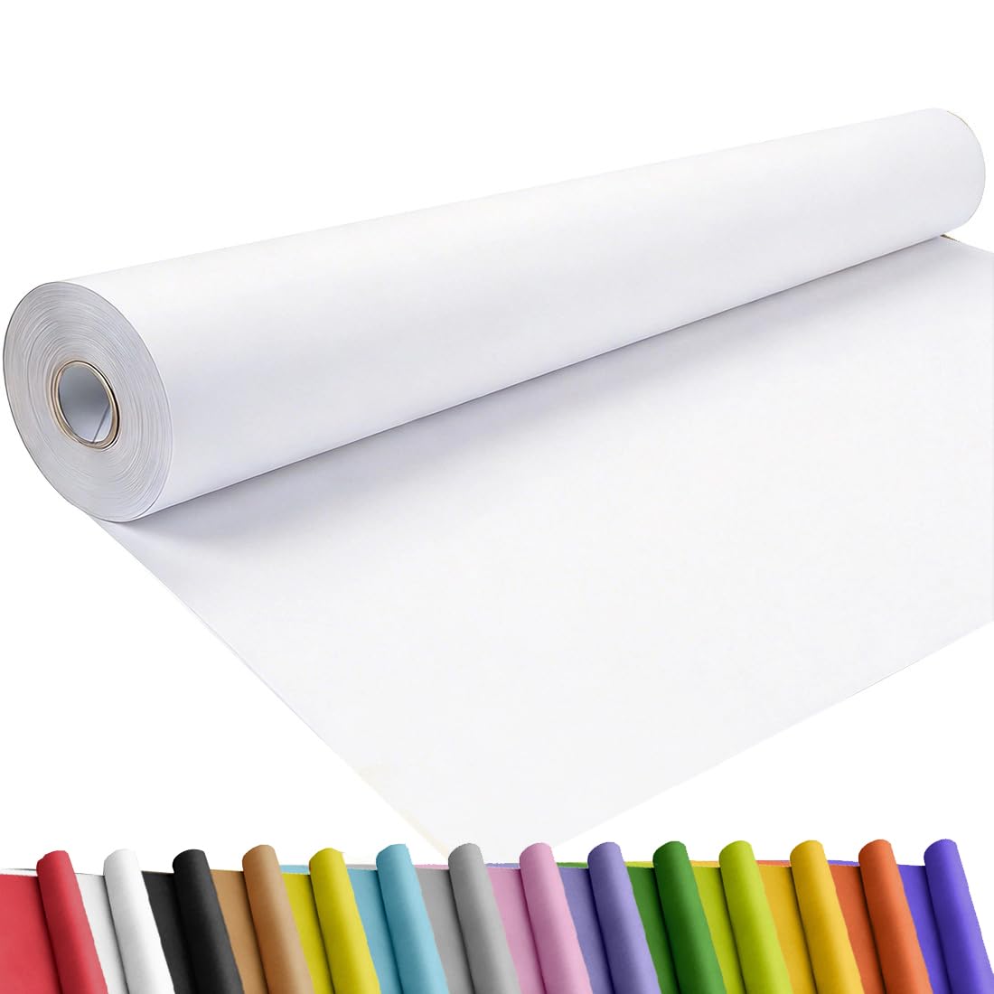 SMART&CASUAL 36" x 1,500" (125') Brown Kraft Craft Paper Roll for Gift Wrapping Bulletin Board Bouquet Flower Art Packing Parcel Table Covering 70GSM 50LB (Brown, 36" x 125') Jansha Store