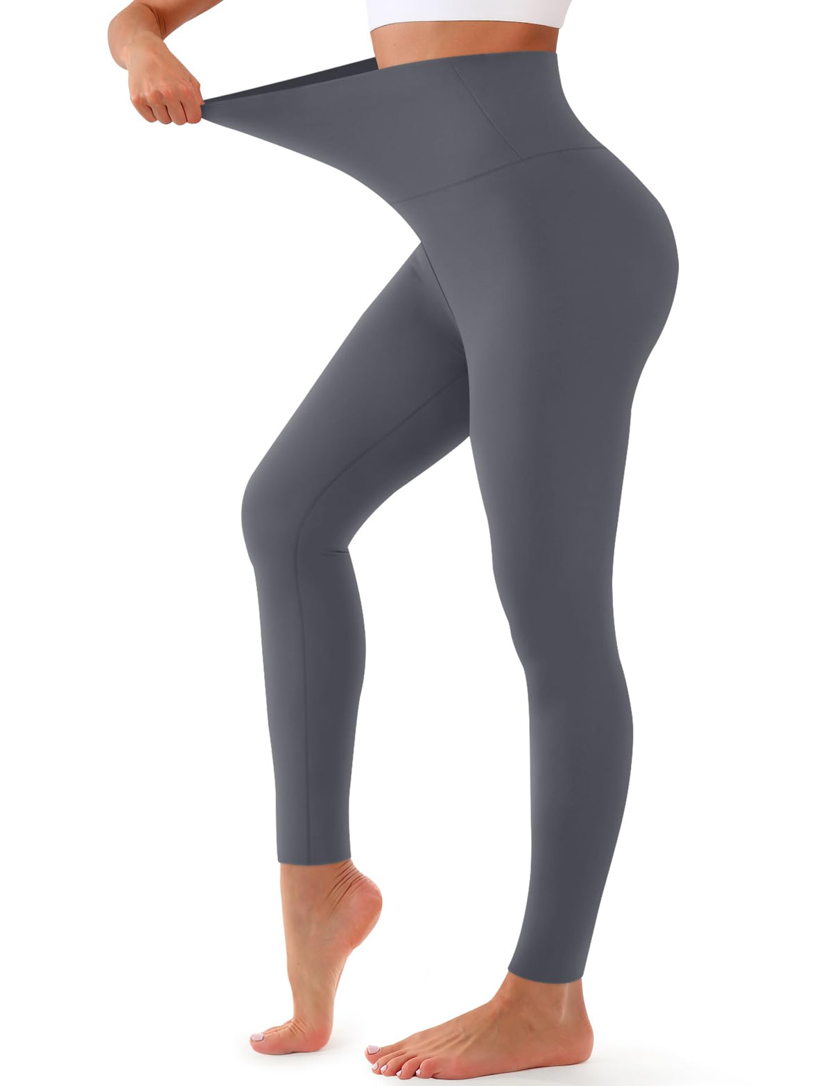 Bluemaple High Waisted Leggings for Women - Tummy Control Pants Non See Through Workout Soft Yoga Pants for Running Plus Size Jansha Store