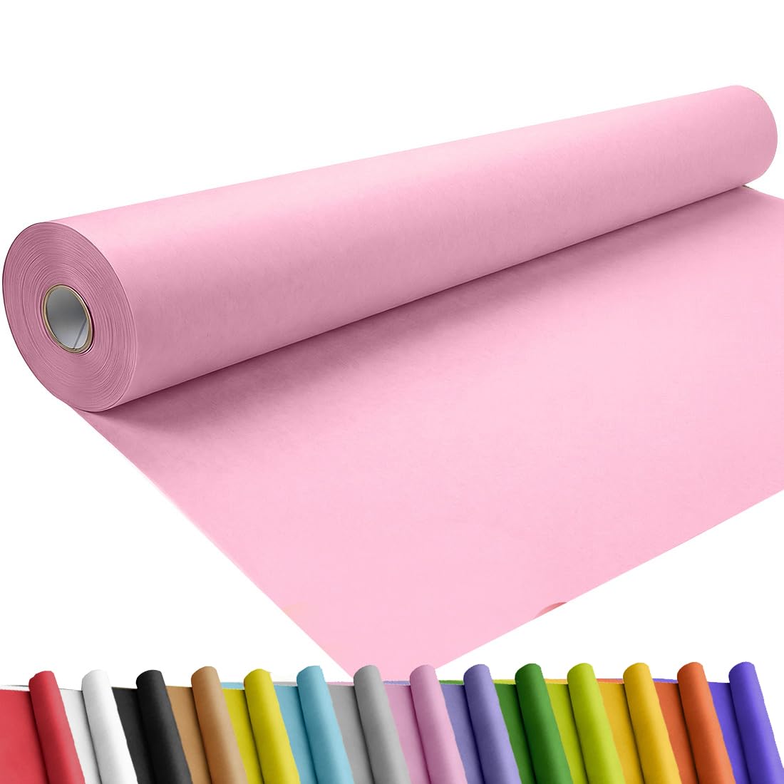 SMART&CASUAL 36" x 1,500" (125') Brown Kraft Craft Paper Roll for Gift Wrapping Bulletin Board Bouquet Flower Art Packing Parcel Table Covering 70GSM 50LB (Brown, 36" x 125') Jansha Store