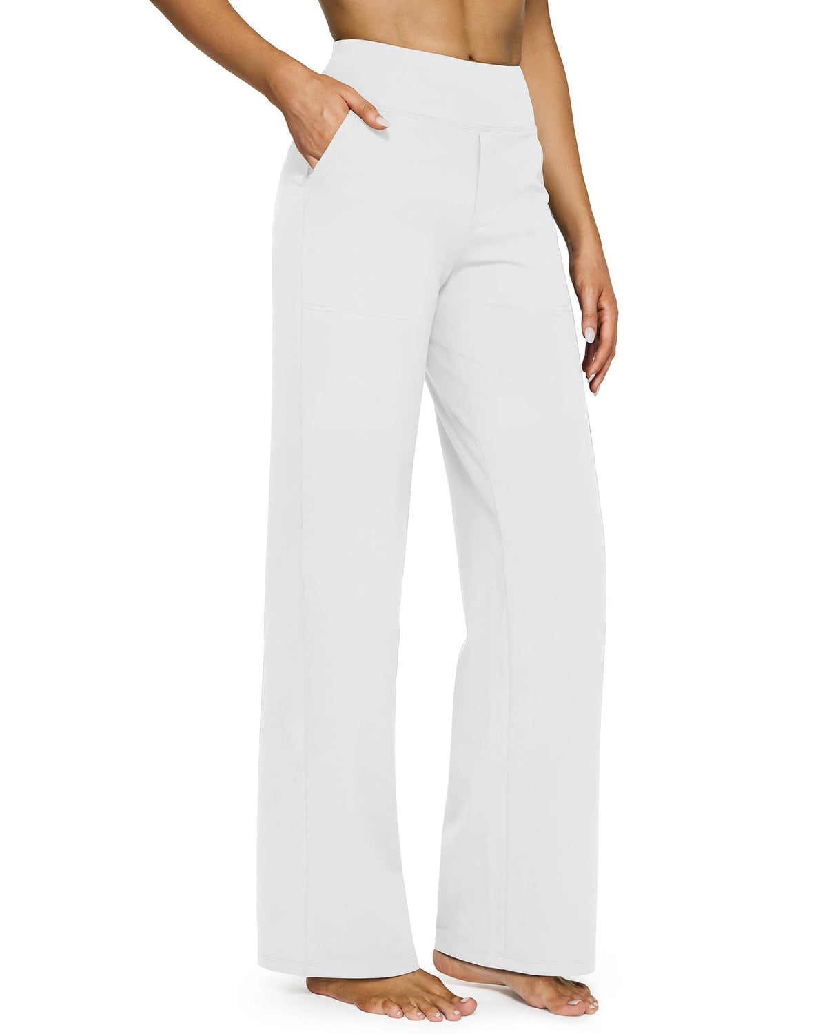 G4Free Yoga Pants for Women Wide Leg Pants with Pockets High Waisted Jansha Store