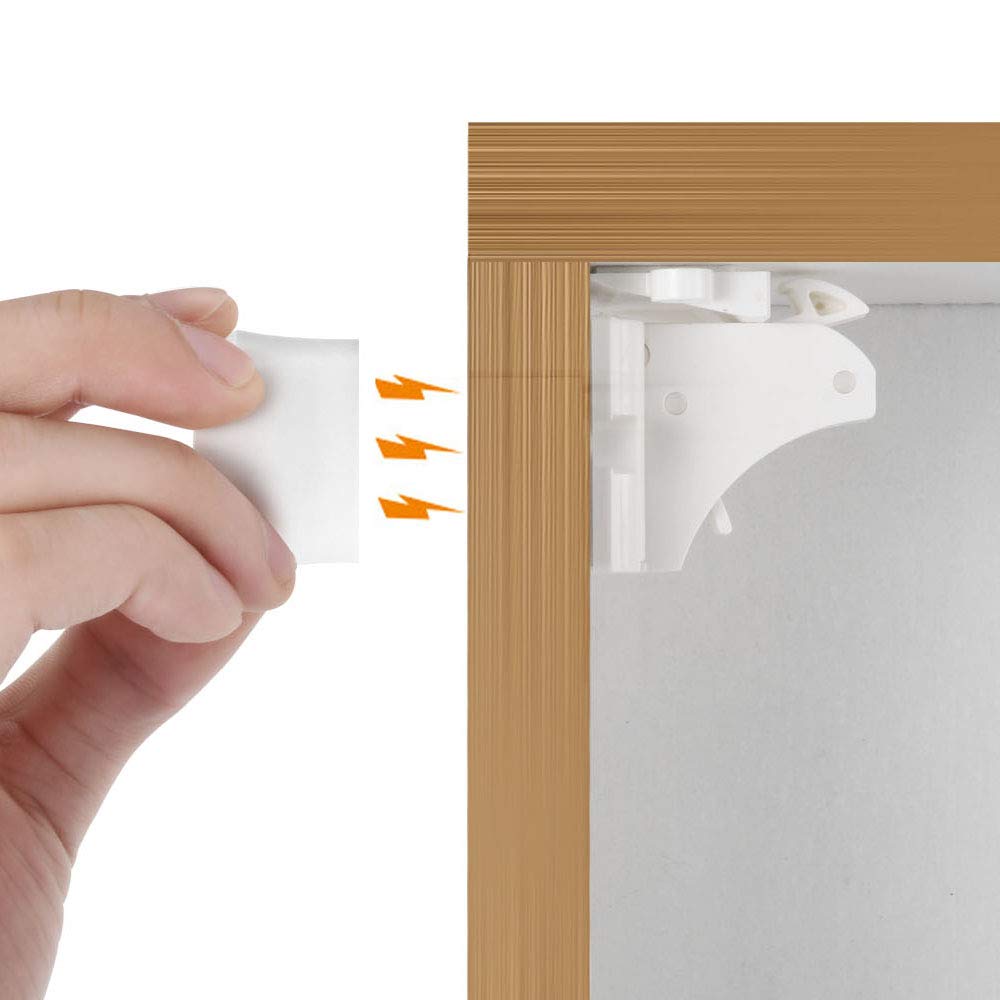 Vmaisi 20 Pack Magnetic Cabinet Locks Baby Proofing and 2 Keys Jansha Store