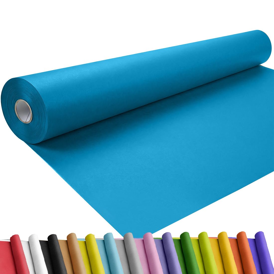 SMART&CASUAL 36" x 1,500" (125') Brown Kraft Craft Paper Roll for Gift Wrapping Bulletin Board Bouquet Flower Art Packing Parcel Table Covering 70GSM 50LB (Brown, 36" x 125') Jansha Store