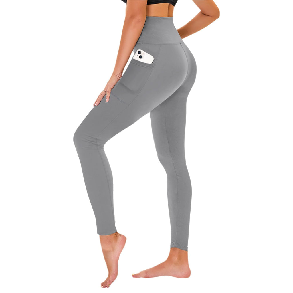 TNNZEET High Waisted Leggings for Women - No See Through Tummy Control Cycling Workout Yoga Pants with Pockets Reg & Plus Jansha Store