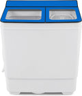 COSTWAY 26Lbs Portable Washing Machine with Built-in Drain Pump, Blue Jansha Store