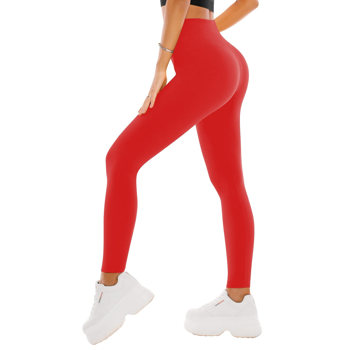 SINOPHANT High Waisted Leggings for Women - Full Length Capri Buttery Soft Yoga Pants for Workout Athletic Jansha Store