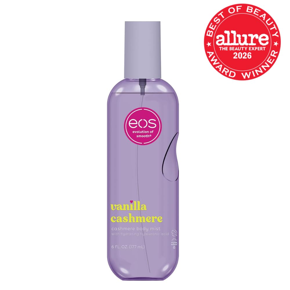 eos Cashmere Body Mist, Toasted Marshmallow, Toasted Vanilla, Sweet Marshmallow, Hair Mist, Body Spray for Women Moisturizing, Hyaluronic Acid, Vanilla Body Spray, Vegan, Cruelty-free, 6 fl oz Jansha Store
