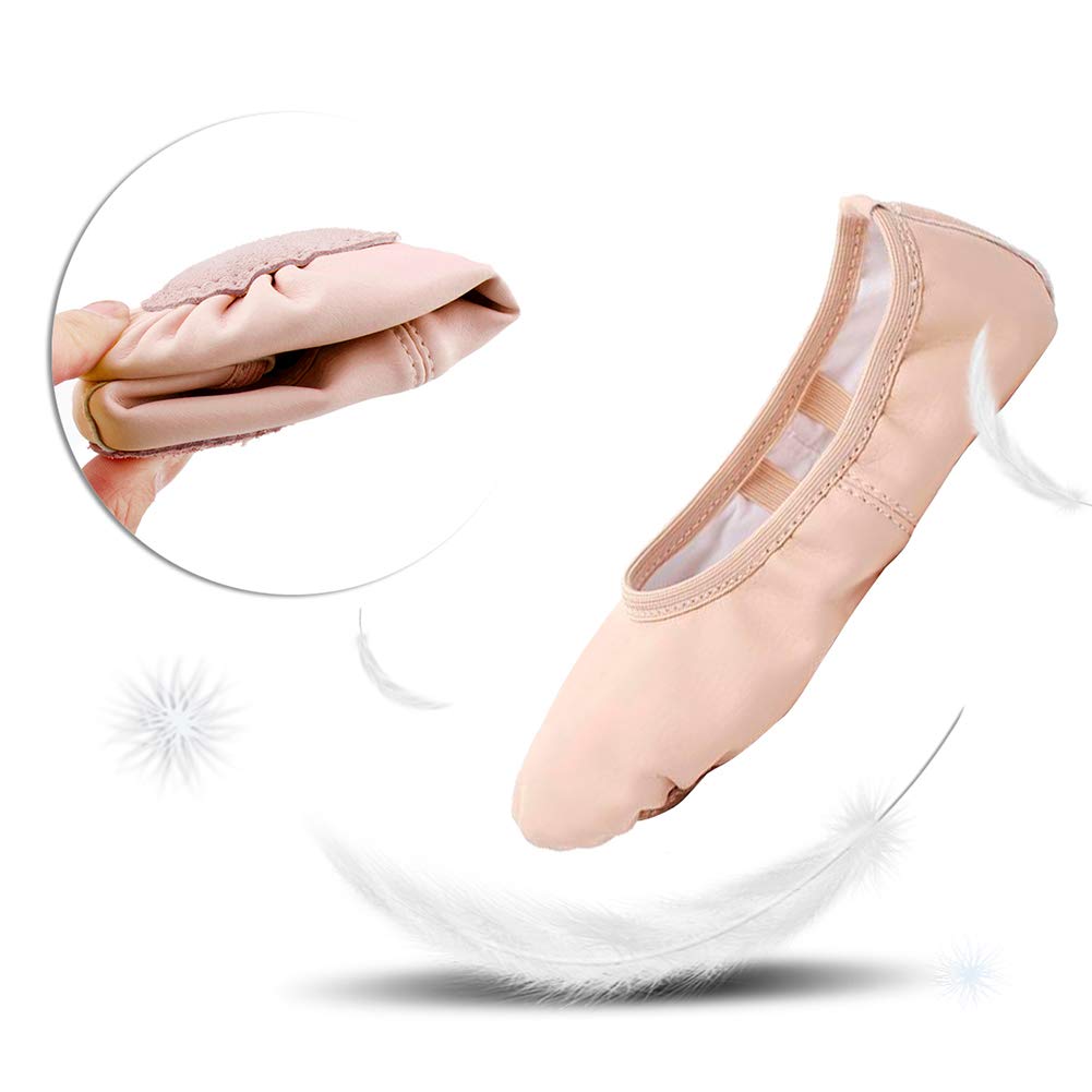 Stelle Ballet Shoes for Girls Toddler Soft Leather Split Sole Jansha Store