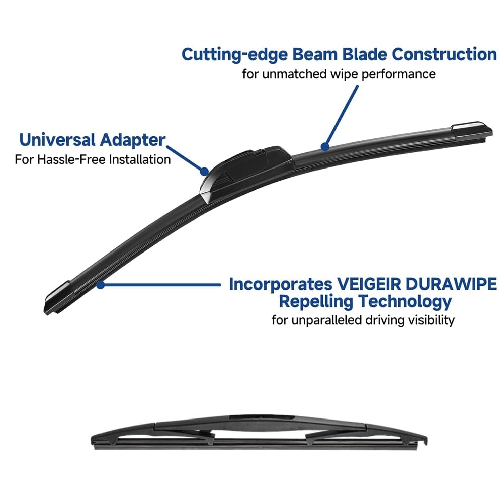 3 Pack Windshield Wiper Blades Compatible with Nissan Rogue 2014-2023 Pathfind 2013-2021 Original Factory Quality Front Rear Wipers Blade Set for My Car - 26" 17" 12" Jansha Store