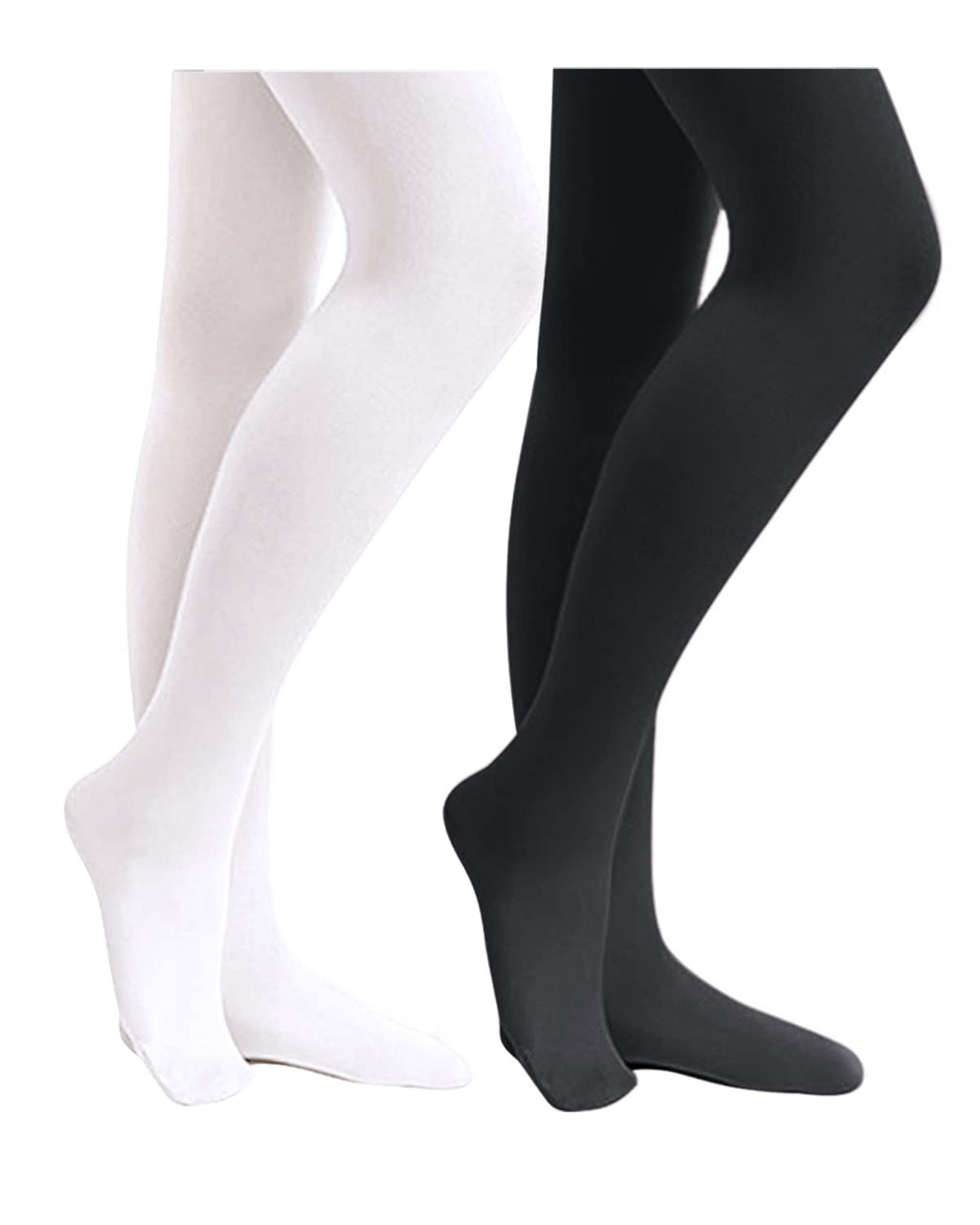 Stelle Girls' Footed Ballet Tights for Dance Class Toddler Kids 2T-15Y Jansha Store