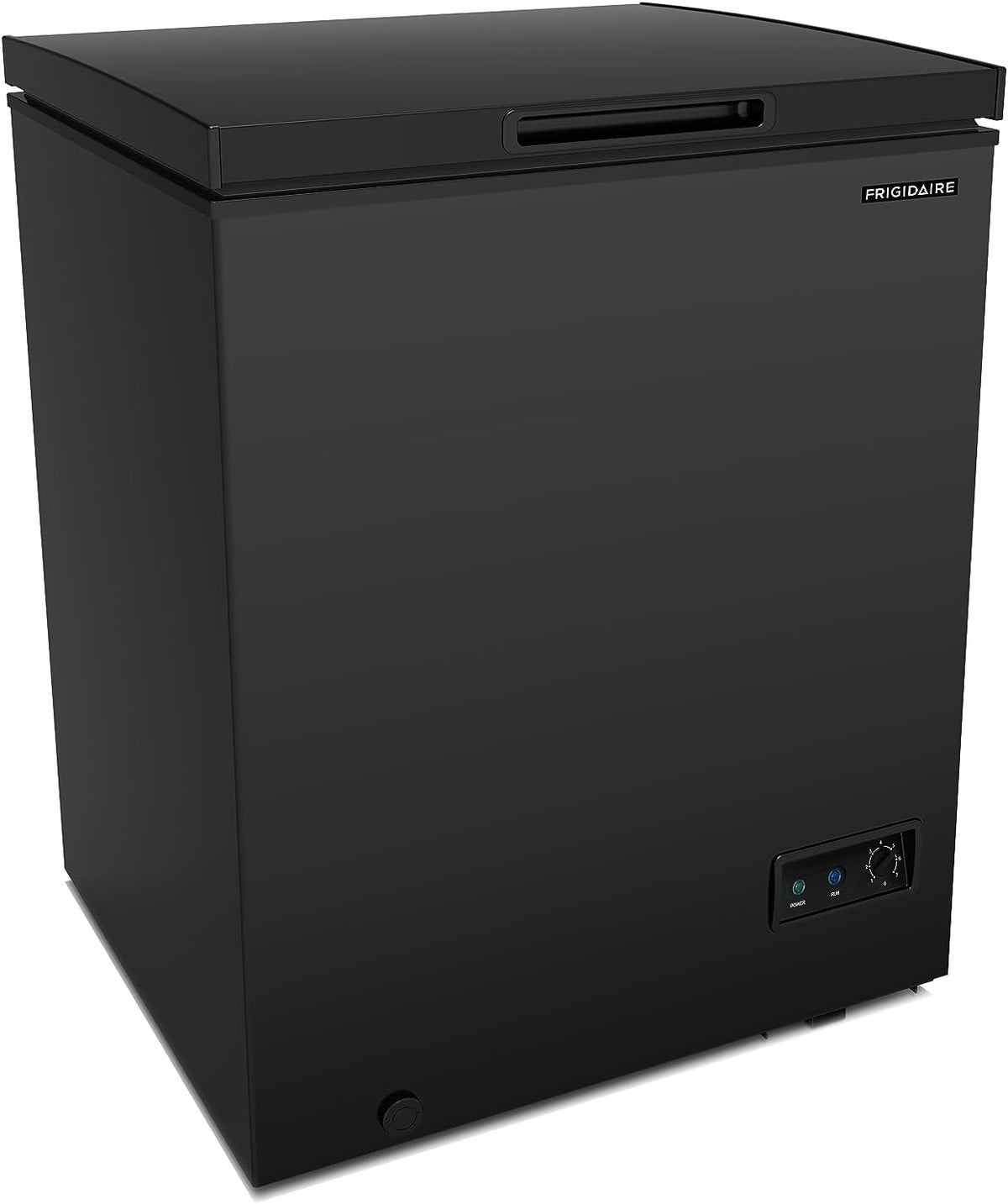 FRIGIDAIRE EFRF5003-BLACK Chest Deep Freezer-Garage-Ready, 5.0 Cu. Ft. Capacity, Black-Adjustable Thermostat-Removable Vinyl Coated Wire Basket-Easy Defrost Drain Jansha Store