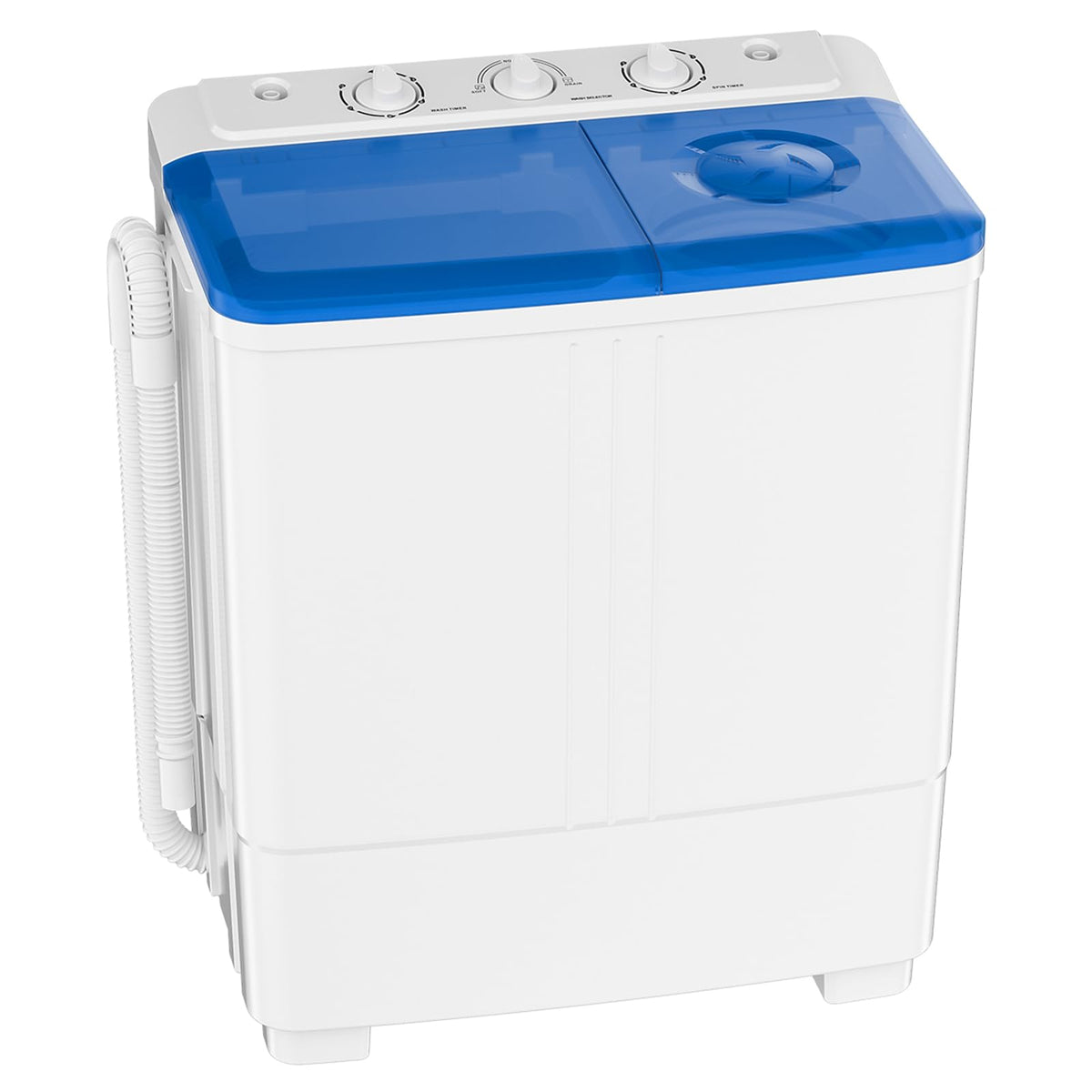 Auertech Portable Washing Machine, 28lbs Twin Tub Washer Mini Compact Laundry Machine with Drain Pump, Semi-automatic 18lbs Washer 10lbs Spinner Combo for Dorms, Apartments, RVs Jansha Store
