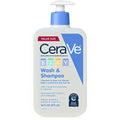 CeraVe Baby 2-in-1 Wash & Shampoo with Vitamin E for Hair & Skin, 16oz Jansha Store