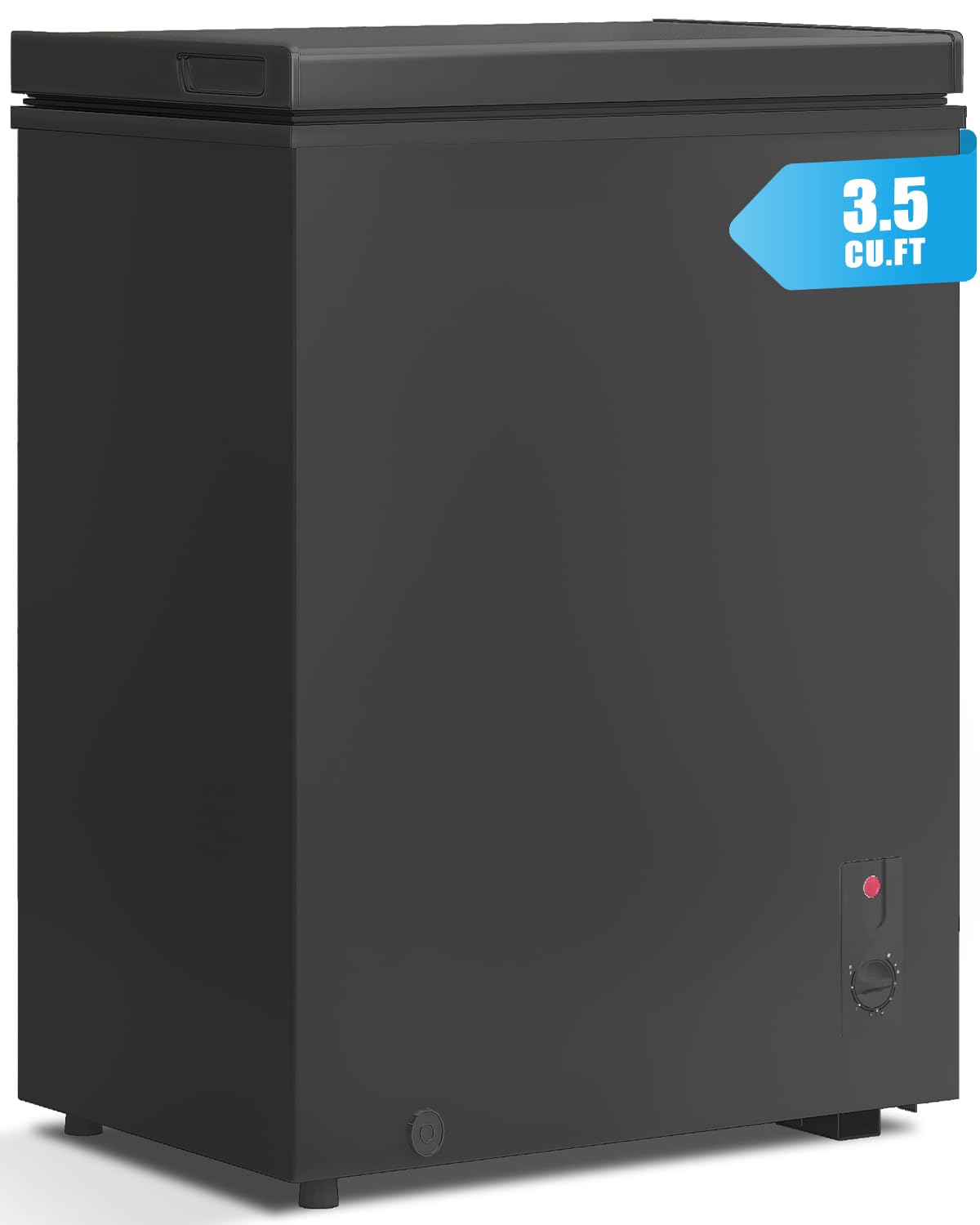 TABU 5.0 Cubic Feet Chest Freezer, Compact Deep Freezer, Black Jansha Store