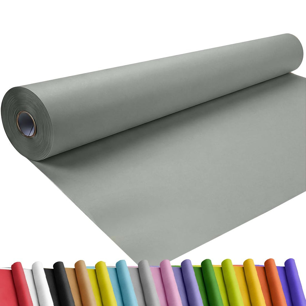SMART&CASUAL 36" x 1,500" (125') Brown Kraft Craft Paper Roll for Gift Wrapping Bulletin Board Bouquet Flower Art Packing Parcel Table Covering 70GSM 50LB (Brown, 36" x 125') Jansha Store