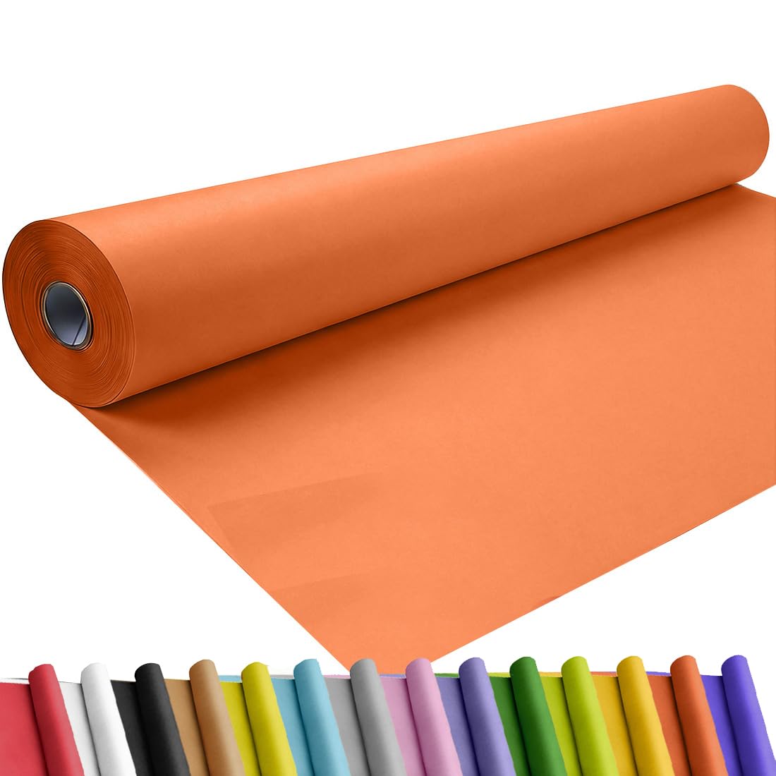 SMART&CASUAL 36" x 1,500" (125') Brown Kraft Craft Paper Roll for Gift Wrapping Bulletin Board Bouquet Flower Art Packing Parcel Table Covering 70GSM 50LB (Brown, 36" x 125') Jansha Store
