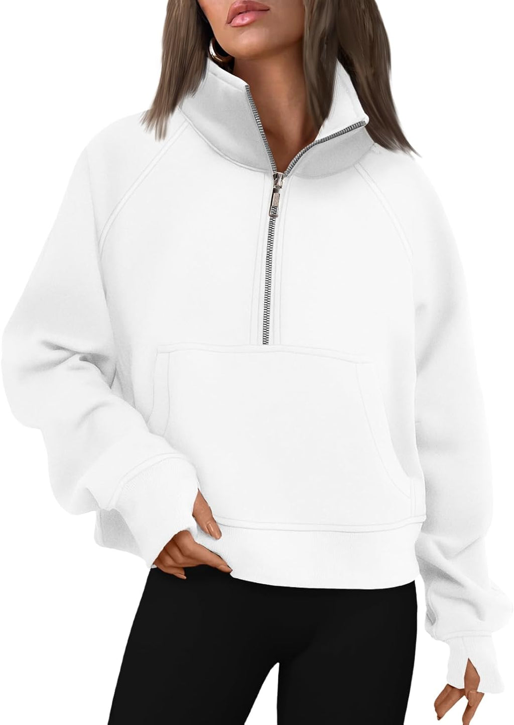 AUTOMET Womens Sweatshirts Half Zip Fleece Pullover Fall Outfits Jansha Store