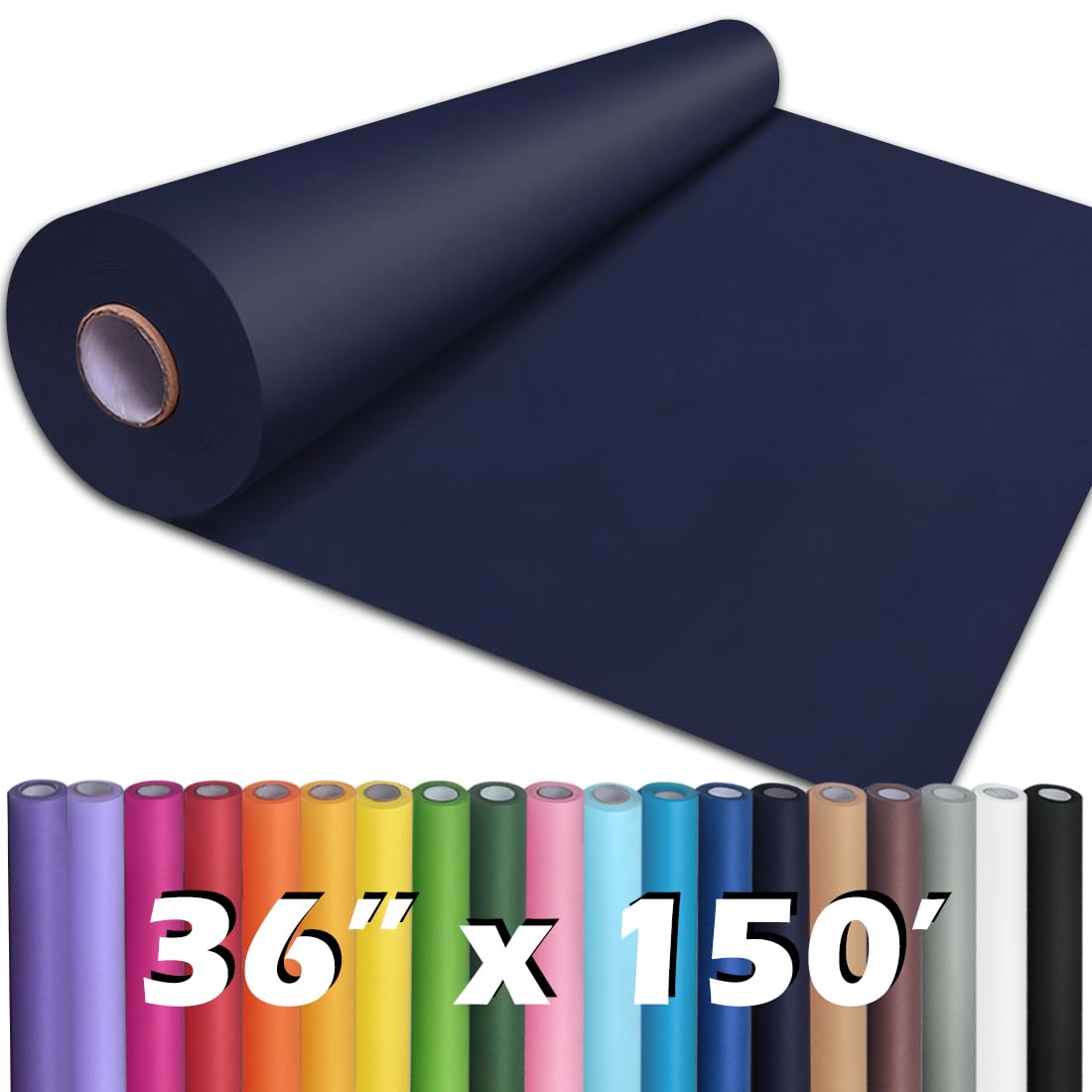 PerkHomy Brown Kraft Paper Roll 17.5" x 1,200" (100') for Gift Wrapping Bulletin Board Craft Art Bouquet Flower Packing Valentines Easel Moving Shipping Floor Poster Covering Table 70GSM 50LB Jansha Store