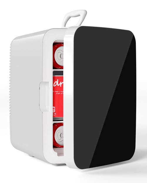 Electactic 10L Mini Fridge, AC/DC Portable Small Refrigerator, Black Jansha Store