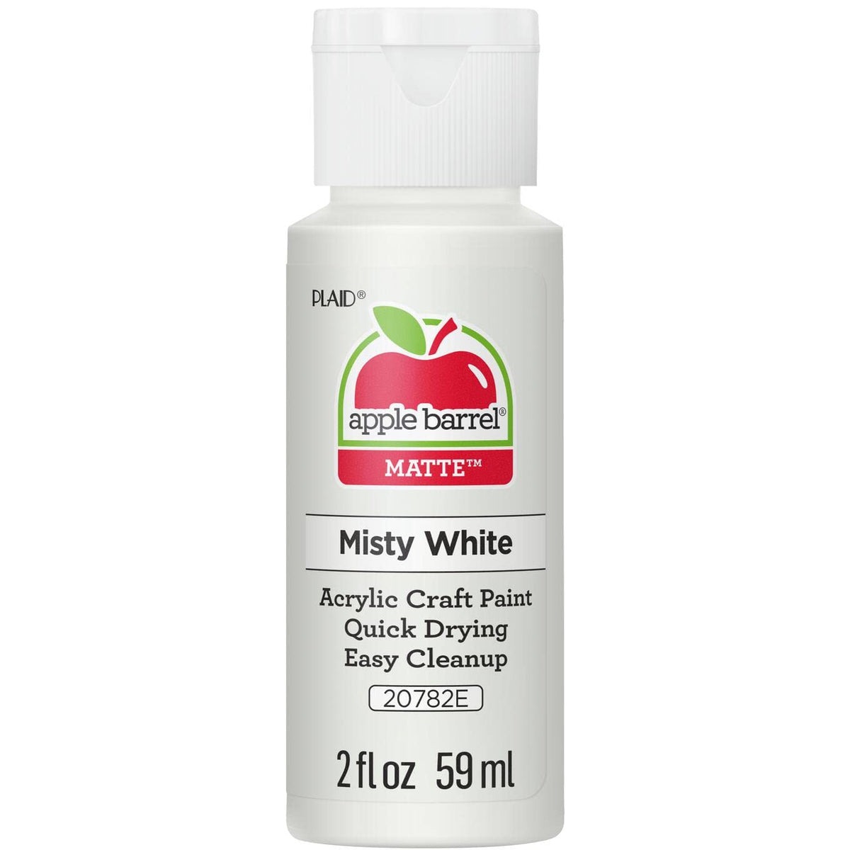 Apple Barrel Acrylic Paint in Assorted Colors (2 Ounce), 20503 White Jansha Store
