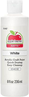 Apple Barrel Acrylic Paint in Assorted Colors (8 Ounce), 20403 White Jansha Store