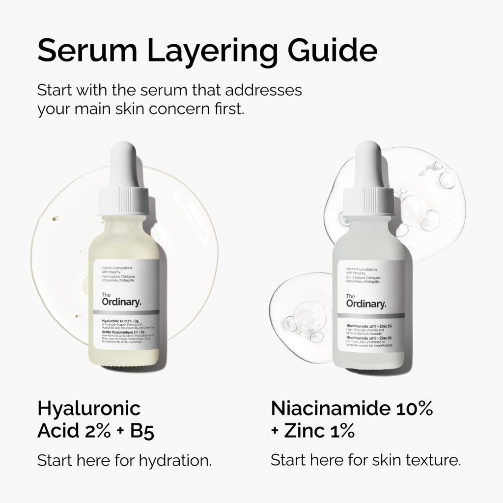 The Ordinary Hyaluronic Acid 2% + B5 (with Ceramides), Multi-Depth Hydration Serum for Plumper, Smoother Skin Jansha Store