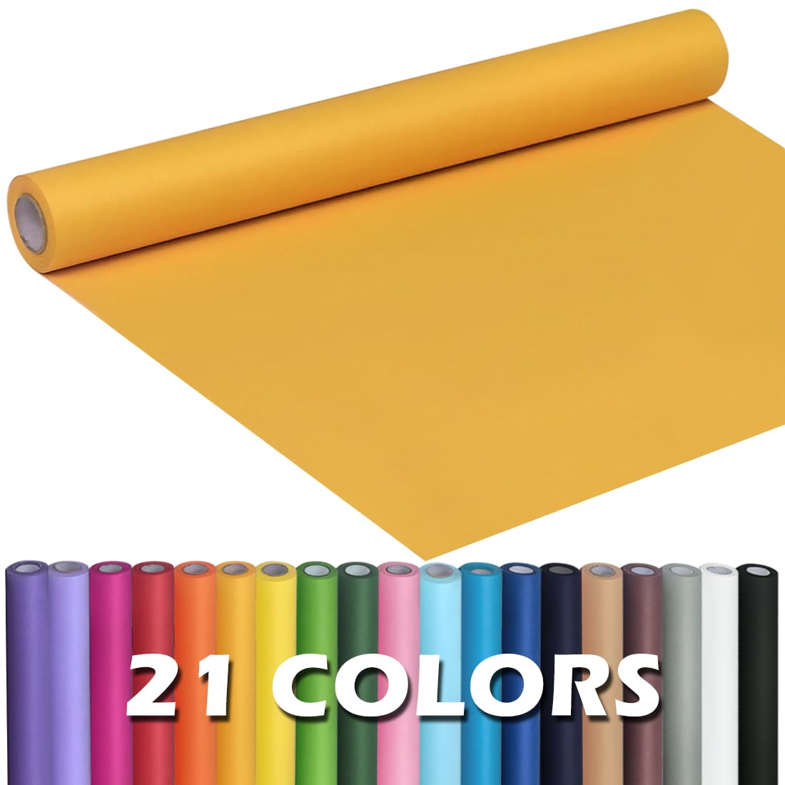 PerkHomy Brown Kraft Paper Roll 17.5" x 1,200" (100') for Gift Wrapping Bulletin Board Craft Art Bouquet Flower Packing Valentines Easel Moving Shipping Floor Poster Covering Table 70GSM 50LB Jansha Store