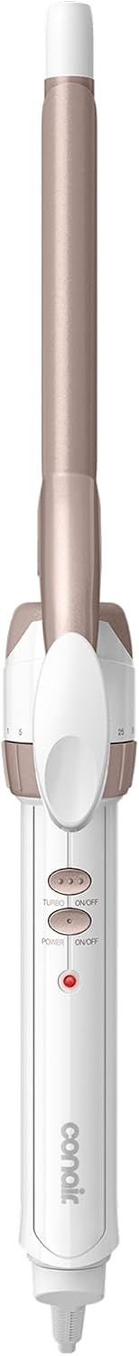 Conair Curling Iron, Double Ceramic, 1/2-in. Barrel, White/Rose Gold Jansha Store