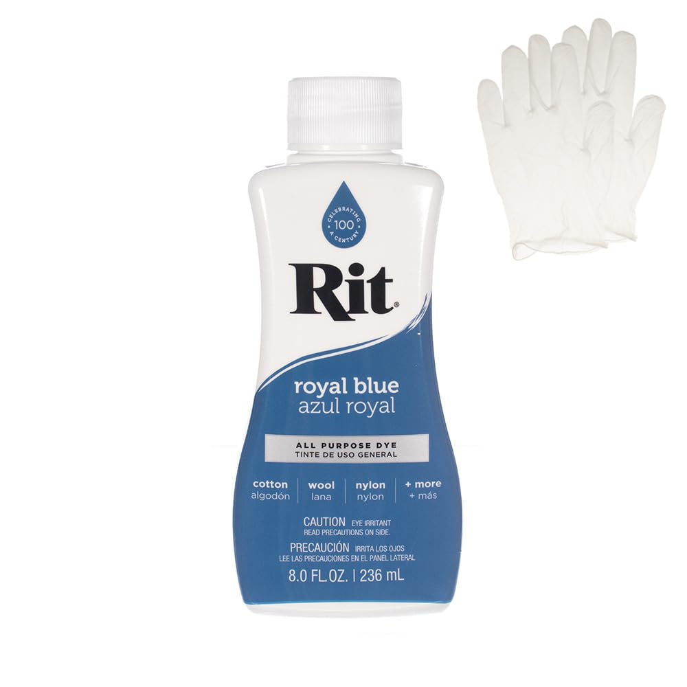 Rit Dye – Liquid Fabric Dye for Crafting, Clothing, and Décor – 8 oz. Bottle – Cherry Red (Gloves Included) Jansha Store
