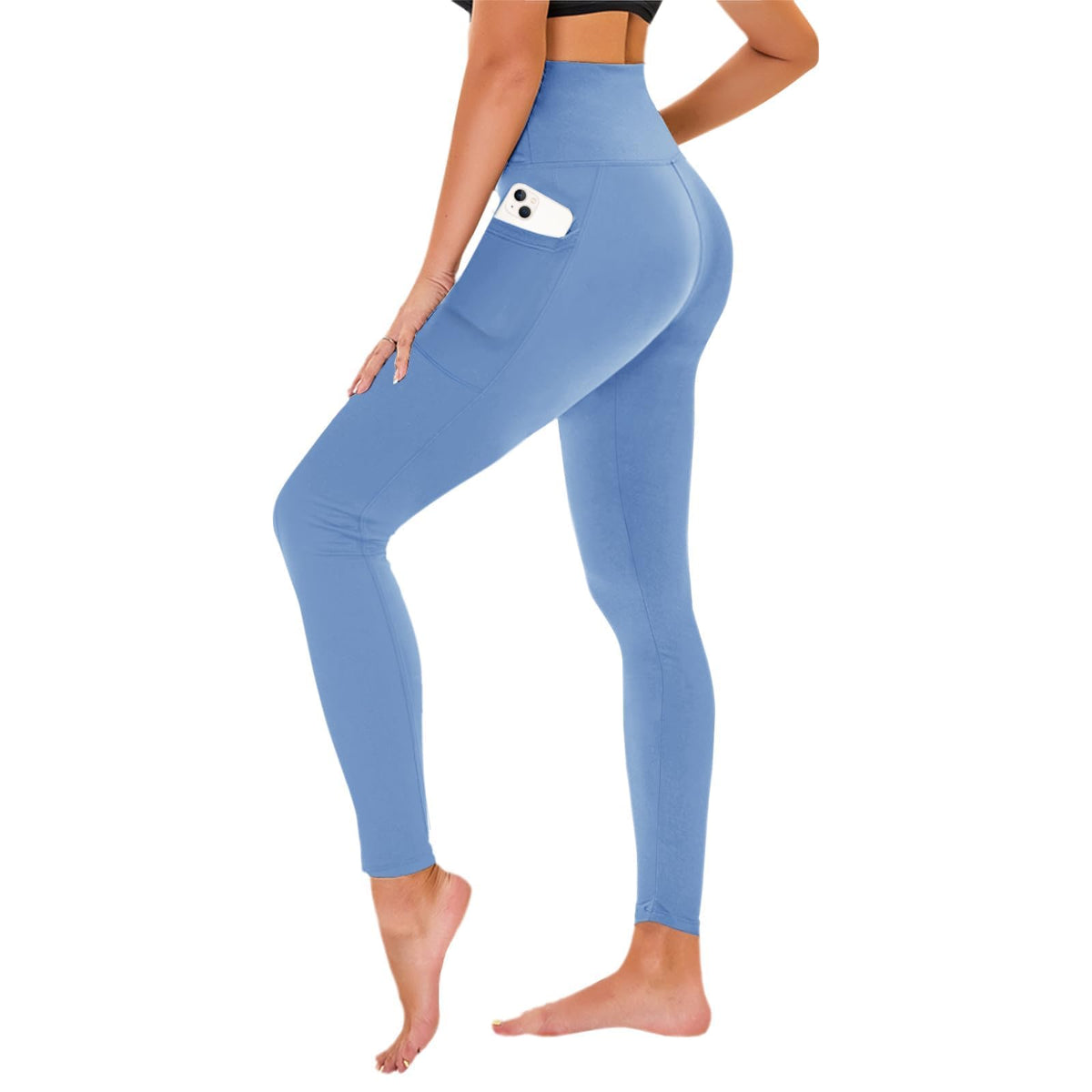 TNNZEET High Waisted Leggings for Women - No See Through Tummy Control Cycling Workout Yoga Pants with Pockets Reg & Plus Jansha Store