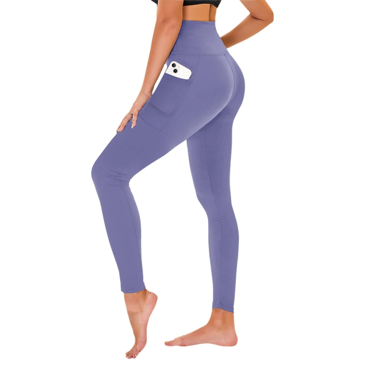 TNNZEET High Waisted Leggings for Women - No See Through Tummy Control Cycling Workout Yoga Pants with Pockets Reg & Plus Jansha Store