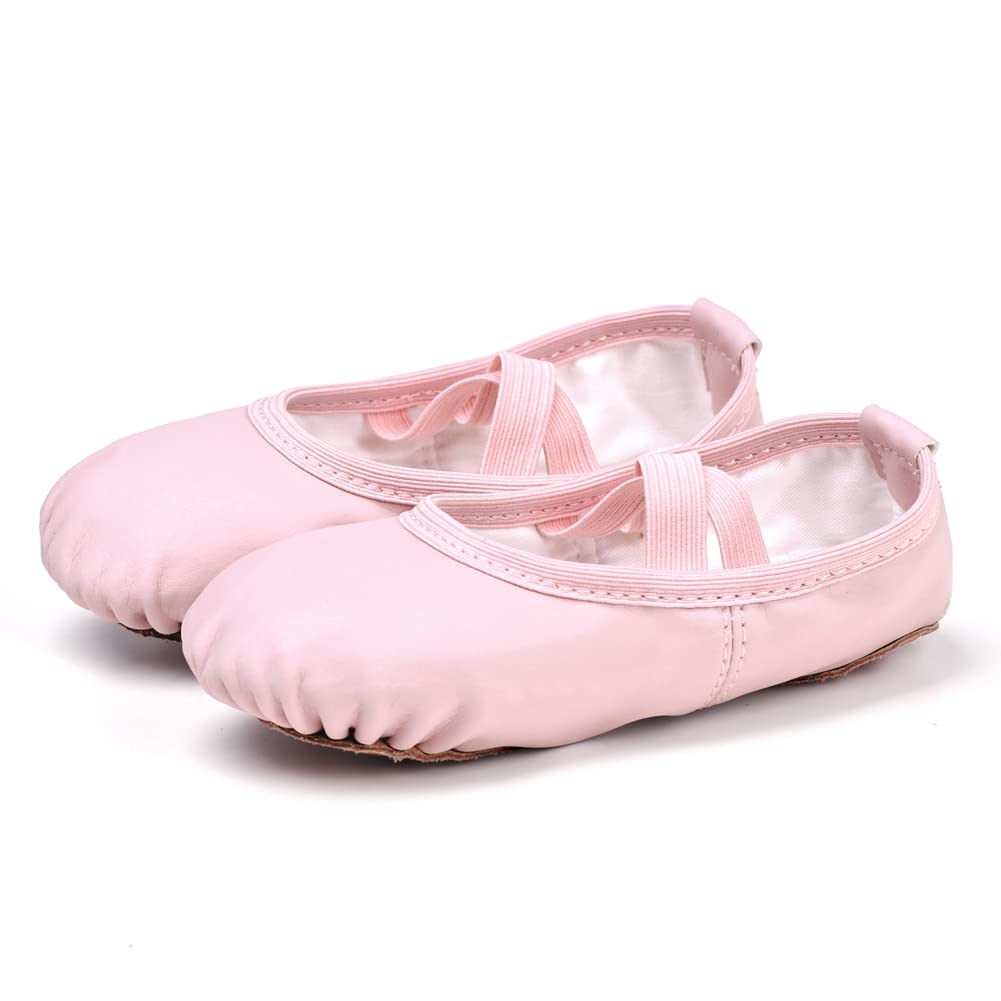 Stelle Ballet Shoes for Girls Toddler Soft Leather Split Sole Jansha Store