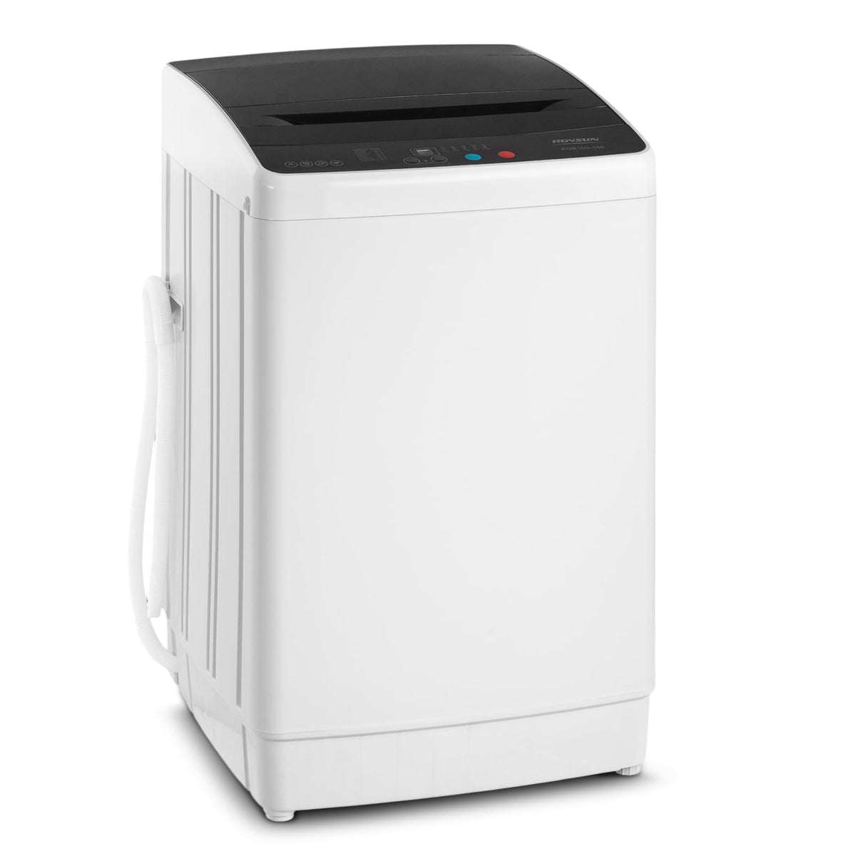 ROVSUN 25LBS Portable Washing Machine, Full-Automatic Electric Laundry Machine with Stainless Steel Drum, Compact Washer and Spin Dryer Combo with Drain Pump for Home, Apartment Jansha Store
