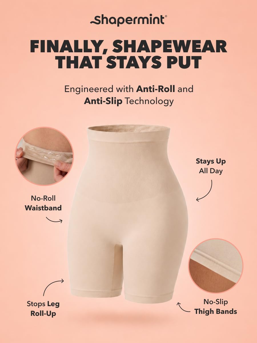 SHAPERMINT Shapewear for Women - High-Waisted Shapewear Tummy Control Shorts, Thigh Slimmer, Underwear for Women Jansha Store