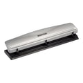Bostitch Office 3 Hole Punch, Metal, 12 Sheet Capacity, Rubber Base, Silver Jansha Store