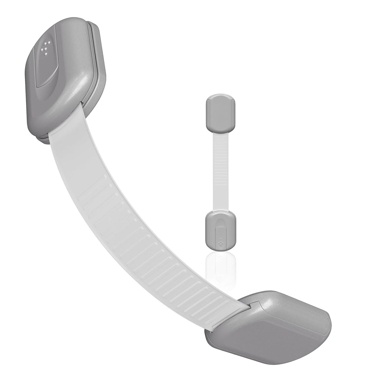 SKYLA HOMES Cabinet Strap Locks for Baby Proofing, 2 Pack, Gray Jansha Store