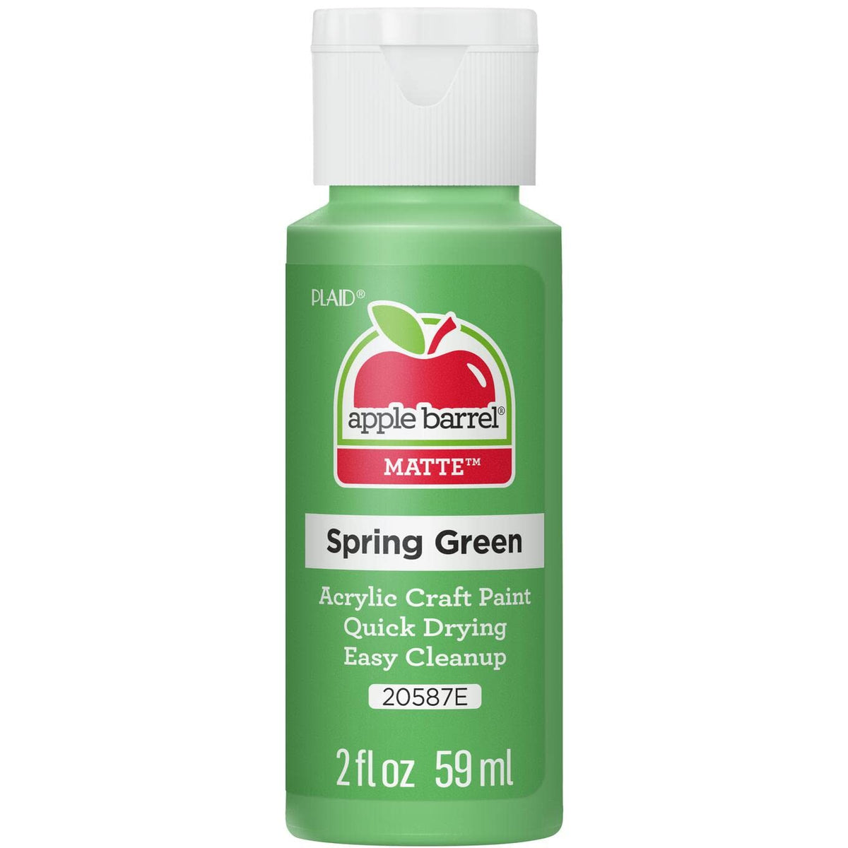 Apple Barrel Acrylic Paint in Assorted Colors (2 Ounce), 20503 White Jansha Store
