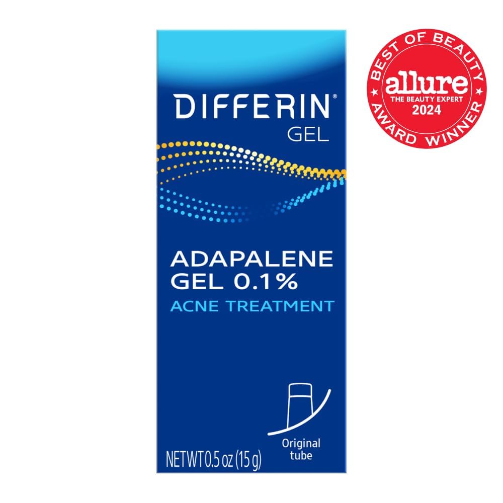 Differin Acne Retinoid Treatment Gel, 0.1% Adapalene, 15g Tube Jansha Store