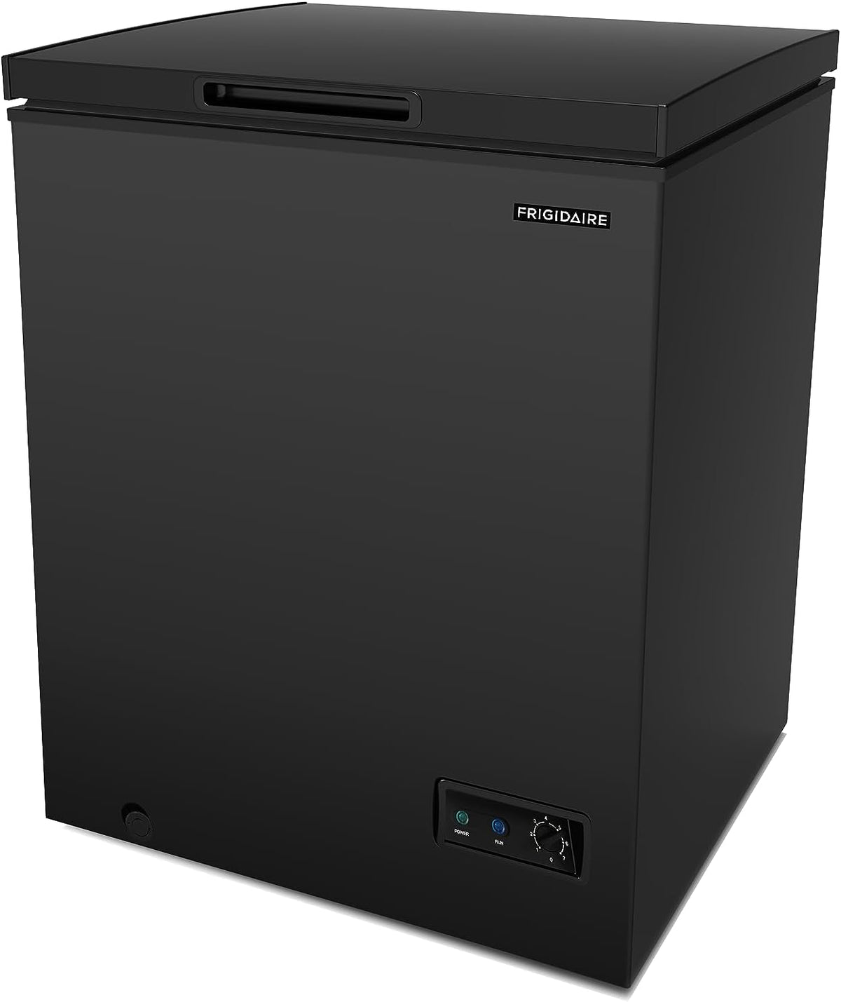FRIGIDAIRE EFRF5003-BLACK Chest Deep Freezer-Garage-Ready, 5.0 Cu. Ft. Capacity, Black-Adjustable Thermostat-Removable Vinyl Coated Wire Basket-Easy Defrost Drain Jansha Store