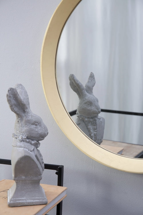 Solid Mango Wood Frame Wall Mirror, Available in 2 Colors Jansha Store