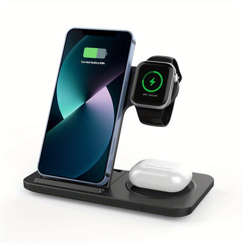 3-in-1 Fast Wireless Charger for iPhone & Apple Devices-0