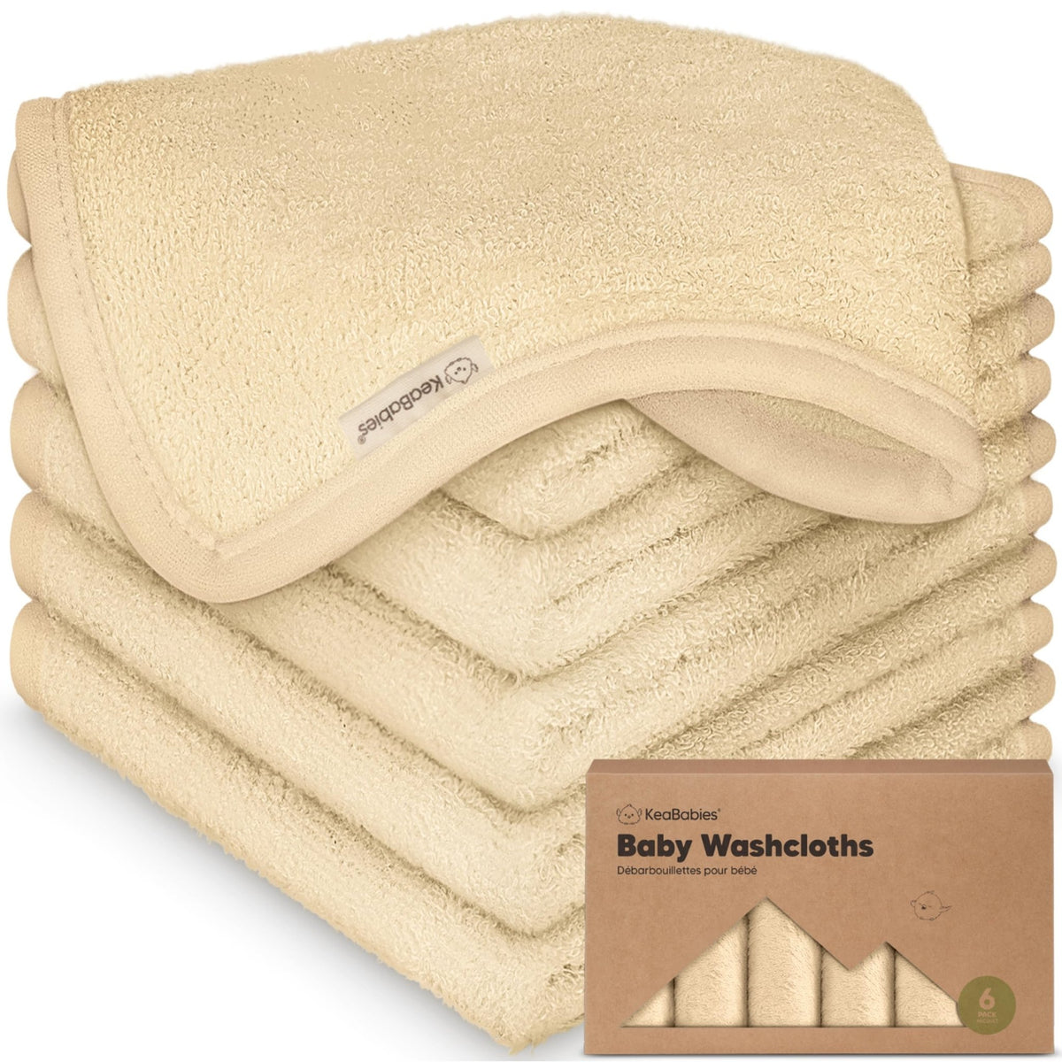 6-Pack Baby Washcloths, Soft Absorbent Washcloths for Face, Body (Rosy) - Jansha Store