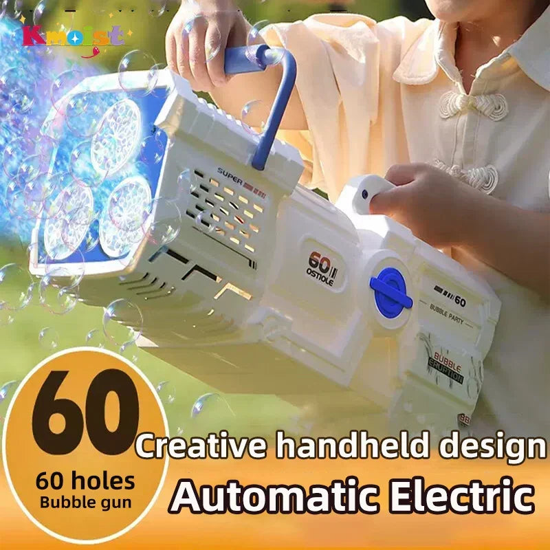 60-Hole Led Light Bubble Gun Toy For Kids LPO